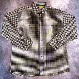 Wrangler George Strait Mens XL Plaid Cowboy Cut Western Long Sleeve Shirt